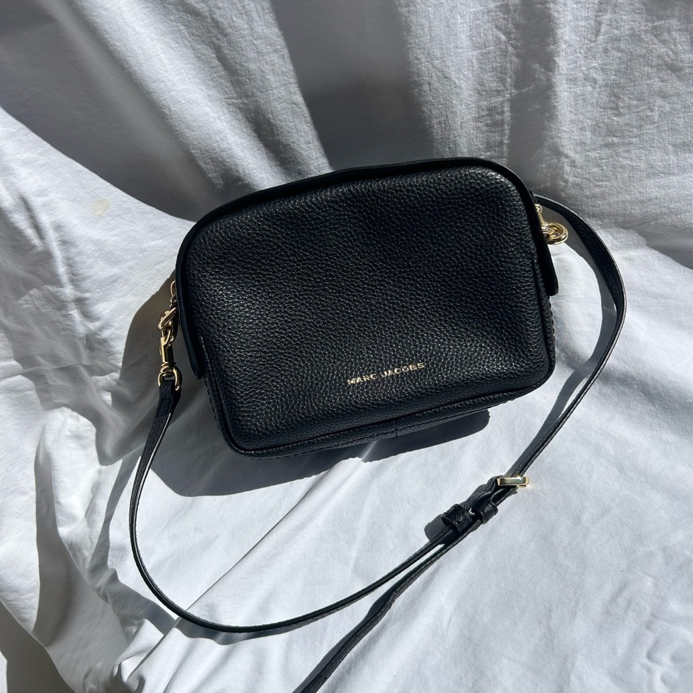 Small Black Leather Marc Jacobs Crossbody Bag NWOT